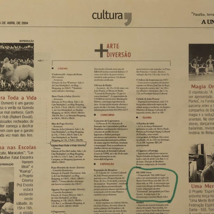 Há 2 mil anos